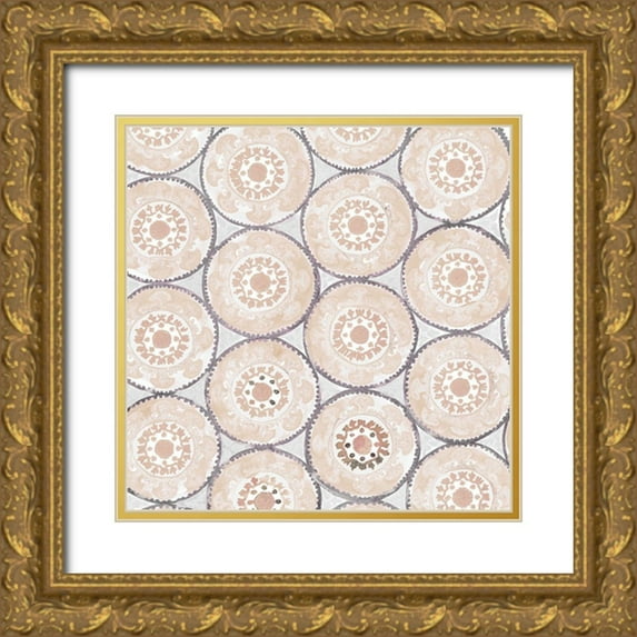 Stellar Design Studio 20x20 Gold Ornate Wood Framed with Double Matting Museum Art Print Titled - Encircled