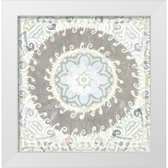 Stellar Design Studio 20x20 White Modern Wood Framed Museum Art Print Titled - Allure