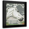 thumbnail image 1 of Stellar Design Studio 20x24 Black Modern Framed Museum Art Print Titled - Painted Horse 1, 1 of 5