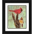 thumbnail image 1 of Stellar Design Studio 20x24 Black Ornate Wood Framed with Double Matting Museum Art Print Titled - Cardinal 1, 1 of 4