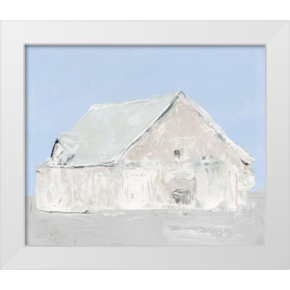 Stellar Design Studio 23x20 White Modern Wood Framed Museum Art Print Titled - Oakdale Ranch II