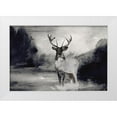 thumbnail image 1 of Stellar Design Studio 24x17 White Modern Wood Framed Museum Art Print Titled - Bull in Forest 1, 1 of 4