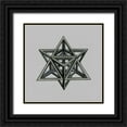 thumbnail image 1 of Stellar Design Studio  26x26 Black Ornate Wood Framed with Double Matting Museum Art Print Titled - Equilateral Vertex II, 1 of 4