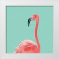 thumbnail image 1 of Stellar Design Studio 26x26 White Modern Wood Framed Museum Art Print Titled - Flamingo, 1 of 4