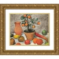 thumbnail image 1 of Stellar Design Studio 31x26 Gold Ornate Wood Framed with Double Matting Museum Art Print Titled - Still-Life with Oranges, 1 of 4