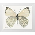 thumbnail image 1 of Stellar Design Studio 31x26 White Modern Wood Framed Museum Art Print Titled - Butterfly 2, 1 of 4