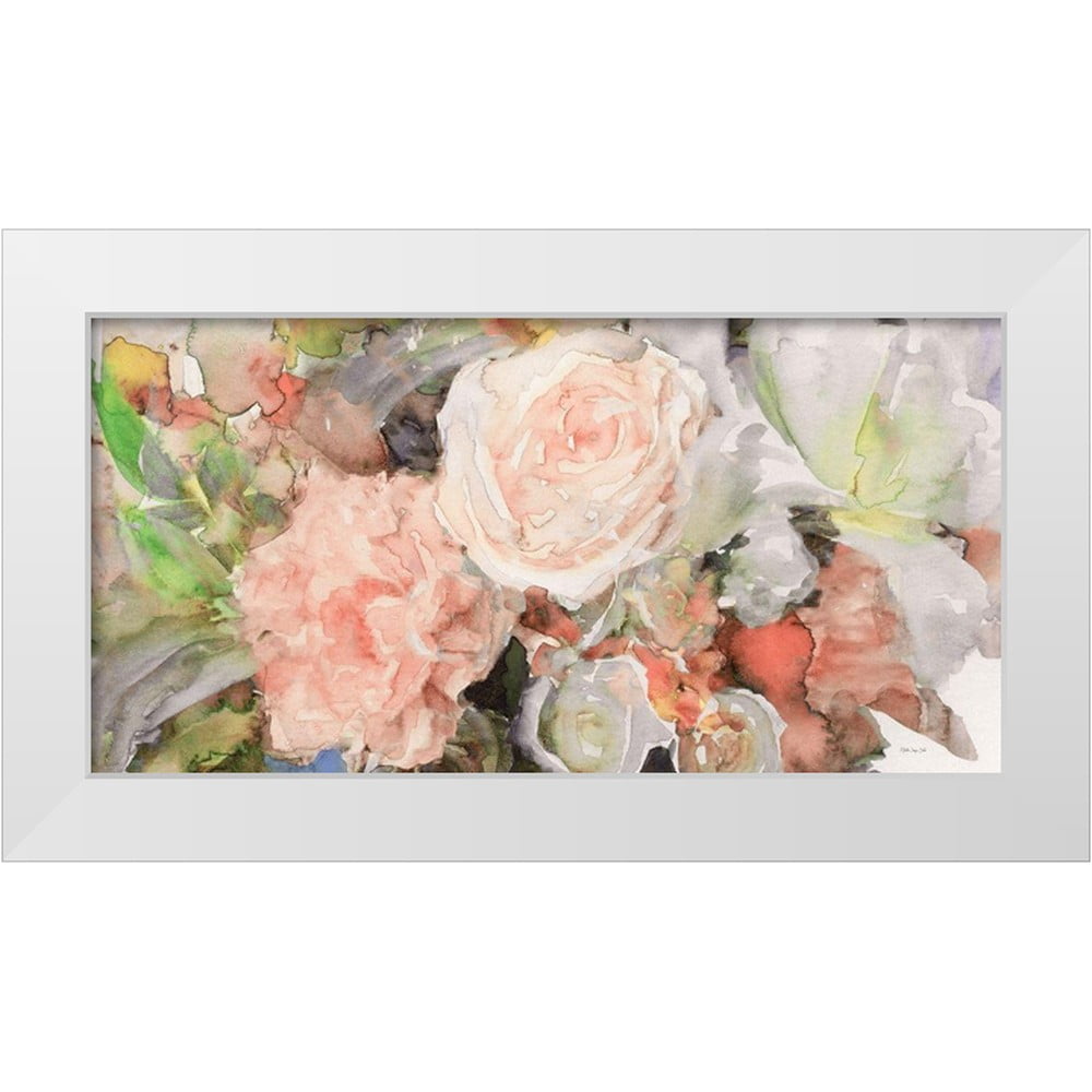 Stellar Design Studio 32x18 White Modern Wood Framed Museum Art Print ...