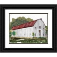 thumbnail image 1 of Stellar Design Studio 32x26 Black Ornate Wood Framed with Double Matting Museum Art Print Titled - Barn Study III, 1 of 4