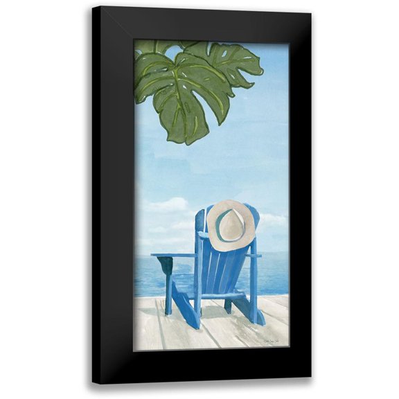 Stellar Design Studio 9x14 Black Modern Framed Museum Art Print Titled - Paradise 2