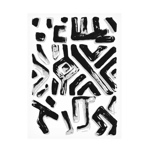 Stellar Design Studio 'African Textile Woodcut II' Canvas Art