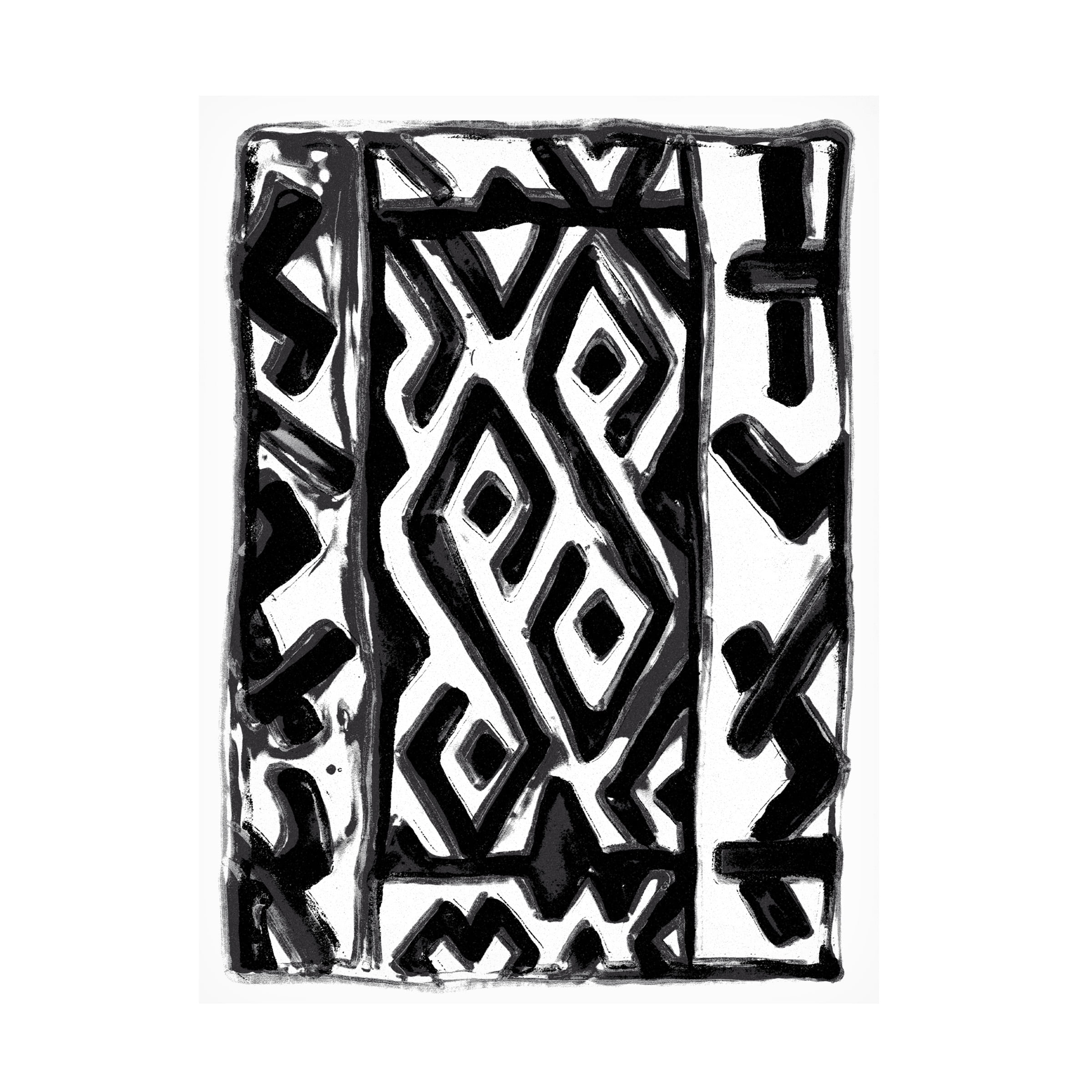 Stellar Design Studio 'African Textile Woodcut V' Canvas Art