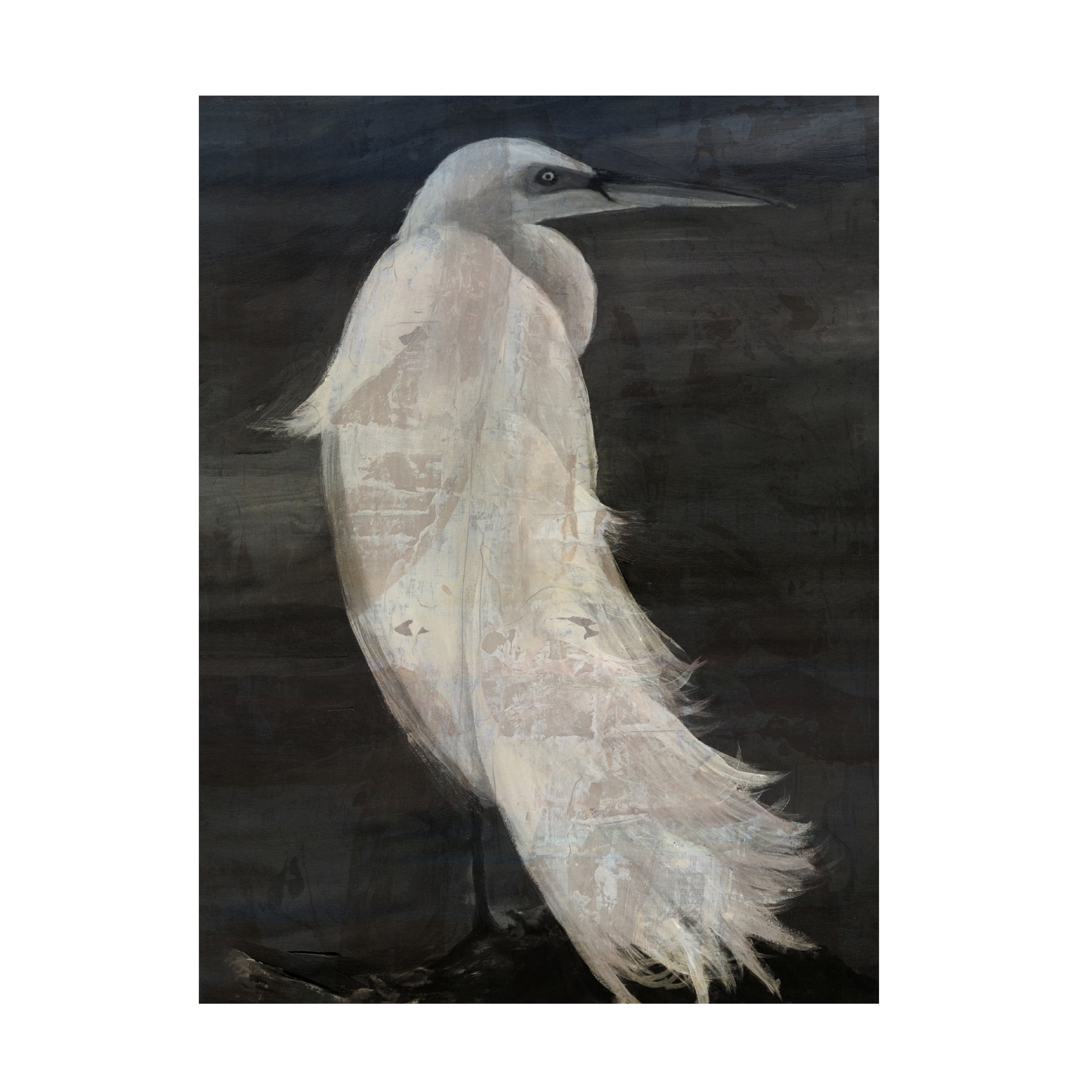 Stellar Design Studio 'Textured Egret II' Canvas Art