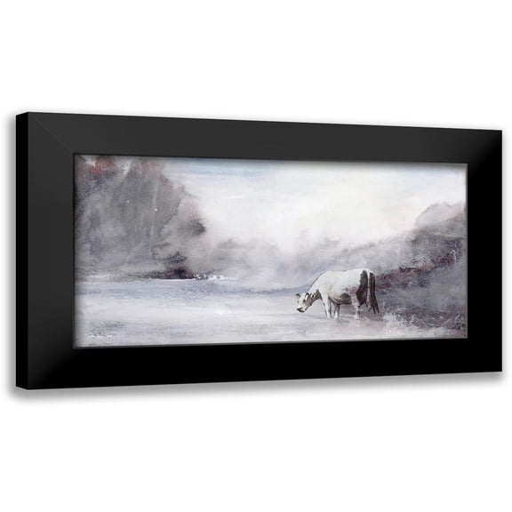 Stellar Designs Studio 14x9 Black Modern Framed Museum Art Print Titled - Far From Home