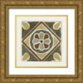 thumbnail image 1 of Stellar Designs Studio 15x15 Gold Ornate Wood Framed with Double Matting Museum Art Print Titled - Moroccan Tile Pattern VII, 1 of 4
