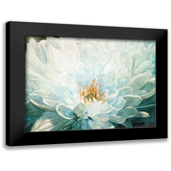 Stellar Designs Studio 18x15 Black Modern Framed Museum Art Print Titled - Morning Blossom