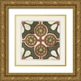 thumbnail image 1 of Stellar Designs Studio 20x20 Gold Ornate Wood Framed with Double Matting Museum Art Print Titled - Moroccan Tile Pattern II, 1 of 4