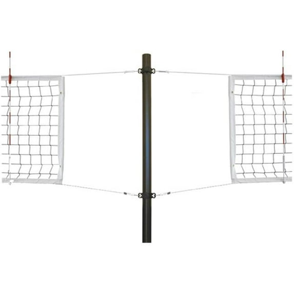 Stellar Express-SBS Aluminum Recreational Aluminum Volleyball System with Sockets, Navy Blue