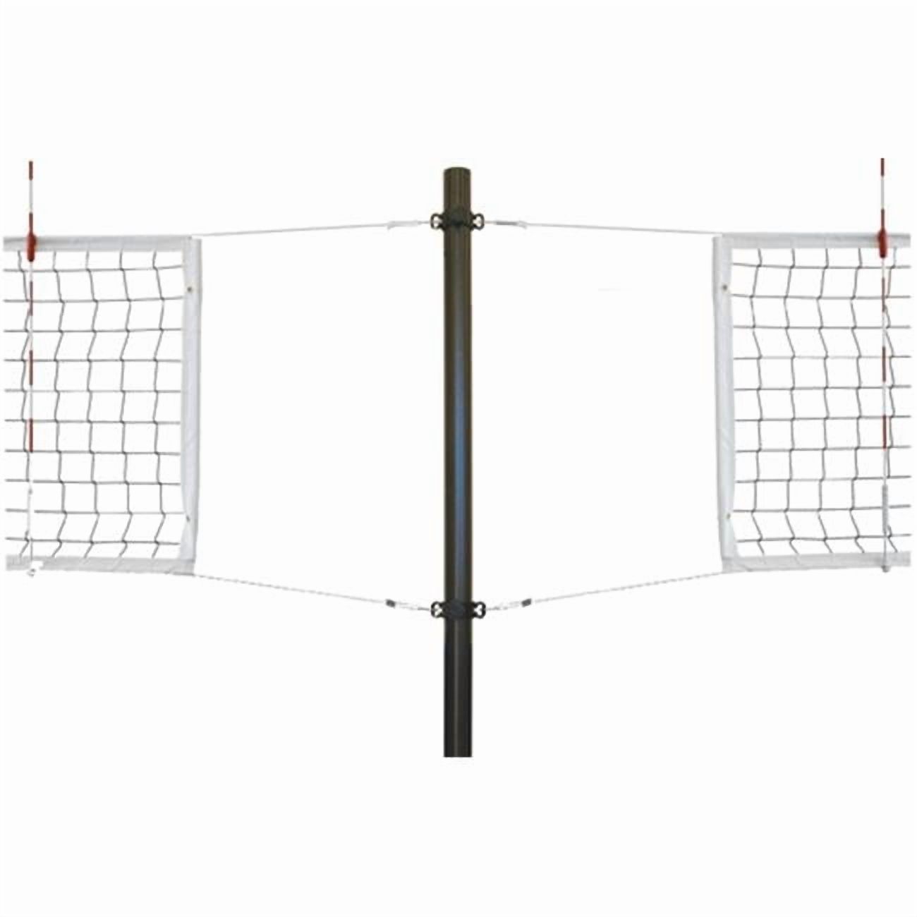 Stellar Express-SBS Aluminum Recreational Aluminum Volleyball System with Sockets, Sienna Orange