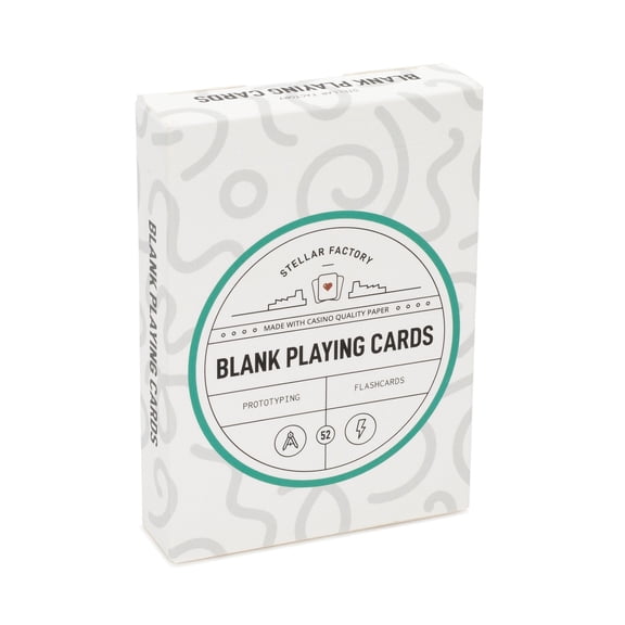 Stellar Factory Premium Blank Playing Cards - Game Design, Prototyping, and Flashcards (1 Count)
