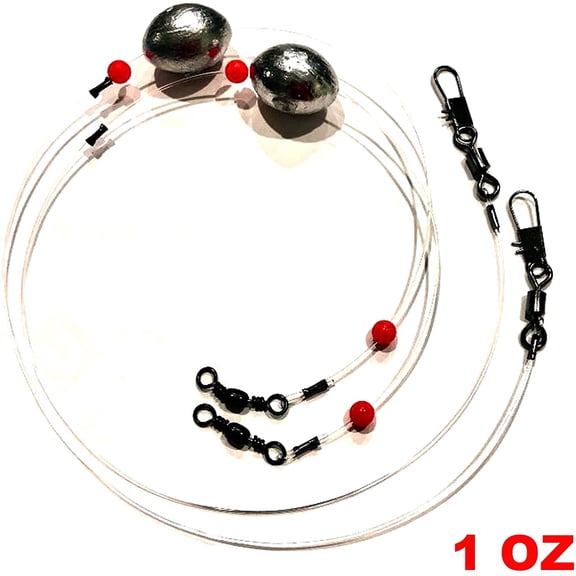 Stellar Fishing Egg Sinker Ready Rigs 100 lb Monofilament Fishing Line