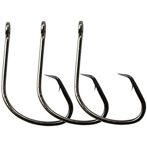 Stellar Kahle (2/0, 100 Pack) Wide Gap Hook | for Catfish, carp, Bluegill to Tuna | Saltwater or Freshwater Fishing Hooks | Gear and Equipment