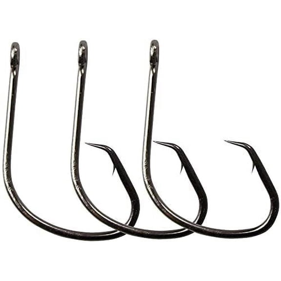 Stellar Kahle Wide Gap Hook (2/0, 10 Pack) | for Catfish, carp, Bluegill to Tuna | Saltwater or Freshwater Fishing Hooks