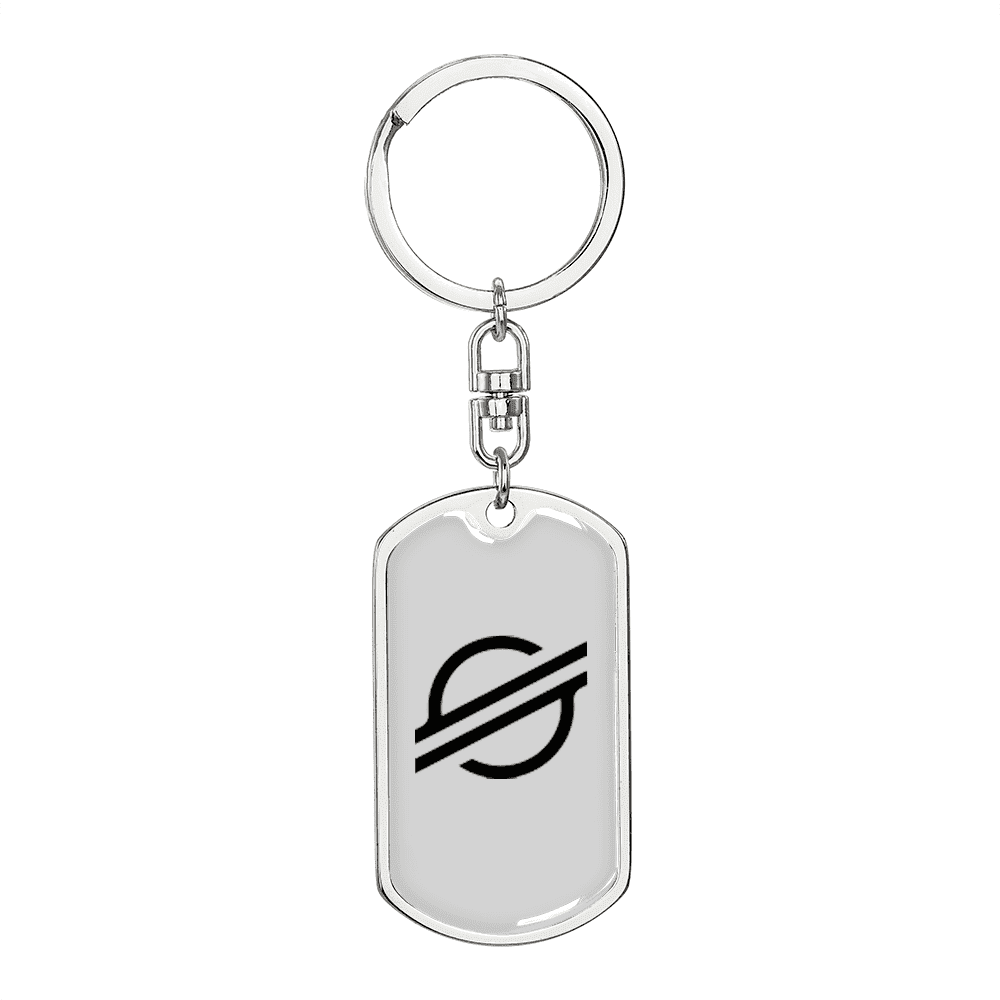 Stellar Lumens (XLM) Crypto Cryptocurrency Stainless Steel or 18k Gold  Premium Swivel Dog Tag Keychain - Walmart.com