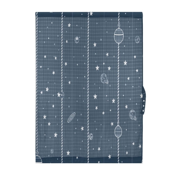 Stellar Patterns on Strings Door Curtain 25x40in Privacy Mesh with UV Protection Tie Back Rod Pockets