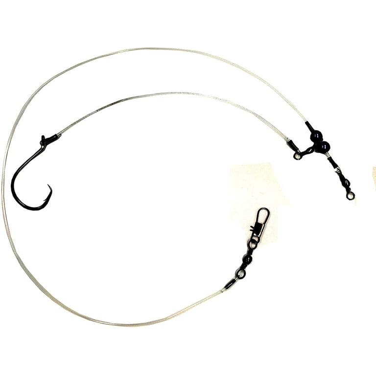 Stellar Single Drop 7/0 Hook Drum Leaders (3 Pack), Saltwater Fishing Rig, Circle Hooks 100 lb. Mono, Size: One Size