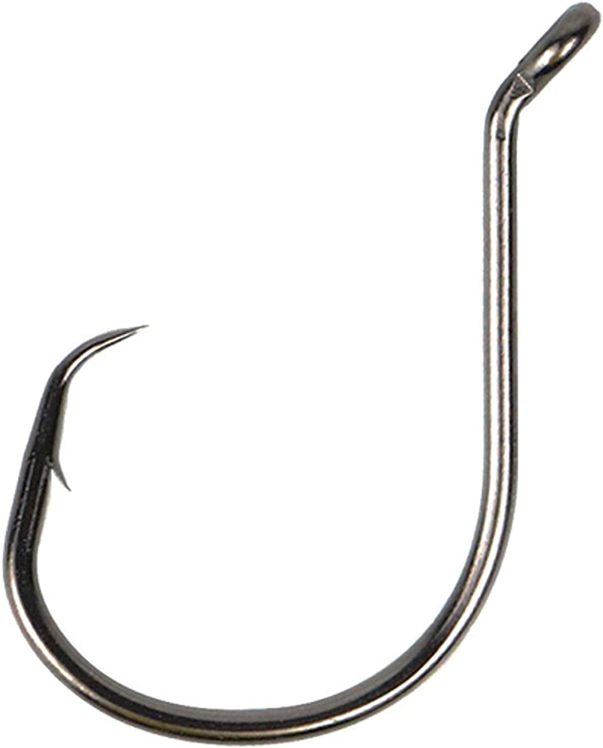 50pcs Twistlock Fishing Hooks, Worm Hooks with Centering Pin