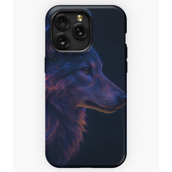 Stellar Wolf Spirit Galaxy Stars Art G5549 Phone Case for iPhone17 16 15 14 13 12 11 Pro Max
