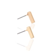 Stellar Womens 1/2 Rectangle Post Earrings Jewelry, Gold - gold, one size