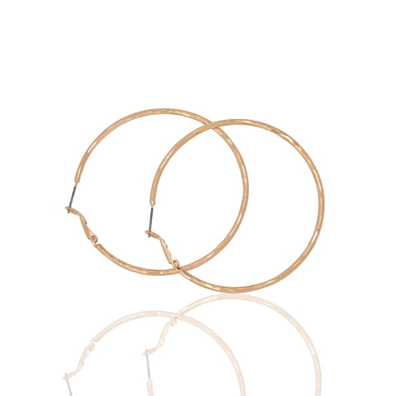 Stellar Women's 2" Jagged Hoop Earrings Jewelry, Gold