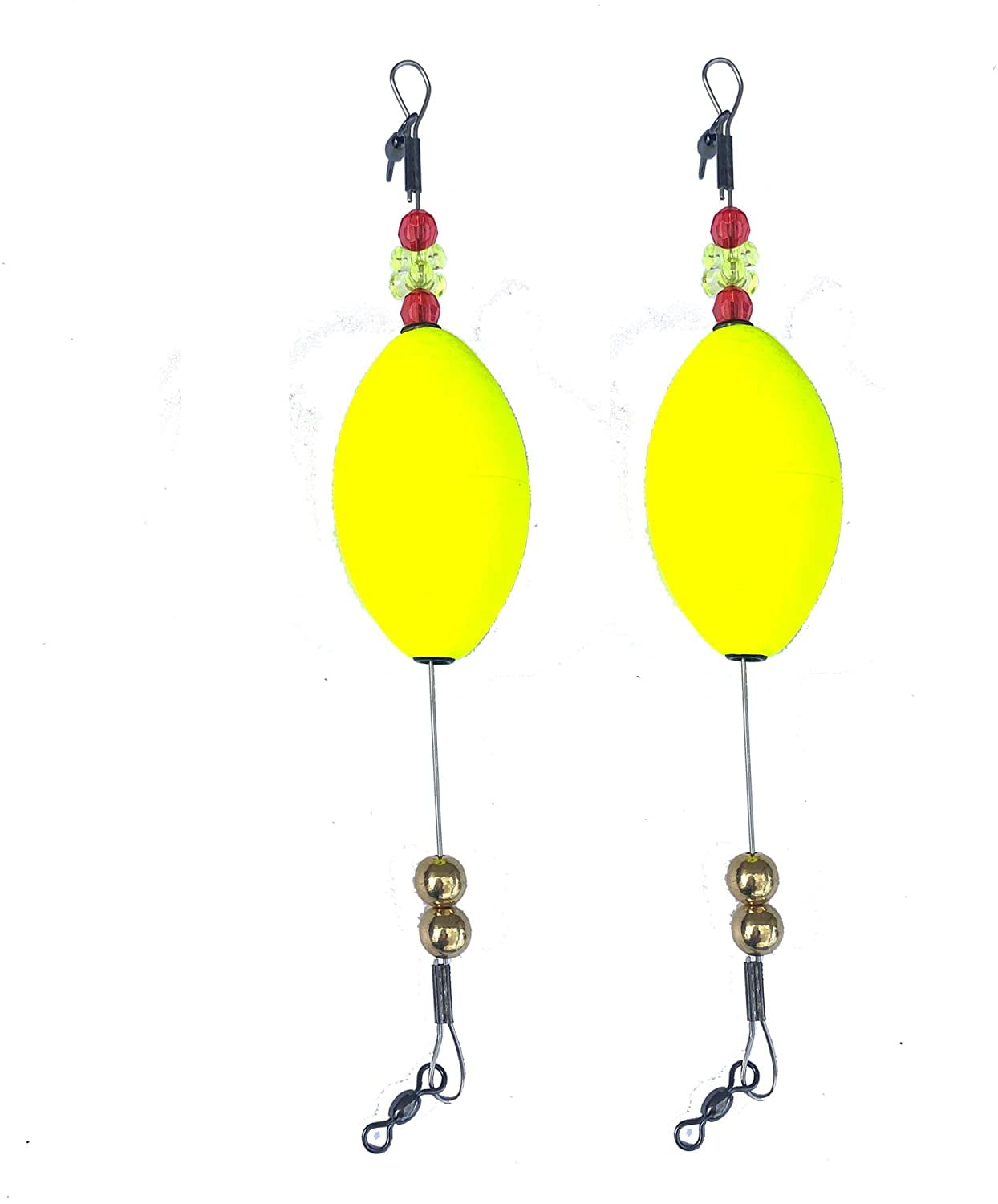 Stellar Yellow (2 Pack) Weighted Popping Cork | Oval Clacker Click ...