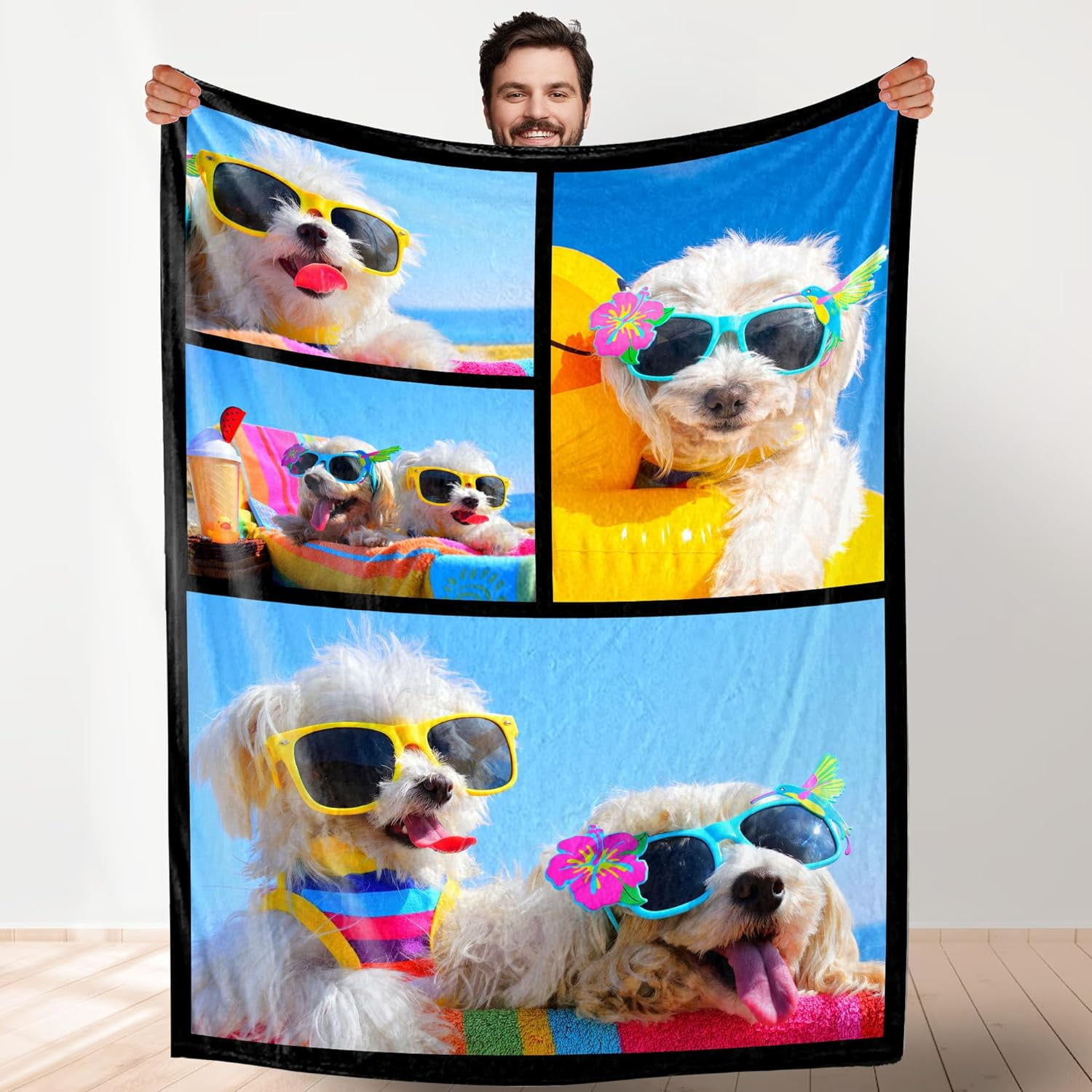 StellarStyle Custom Photo Blanket Personalized Boyfriend Girlfriend