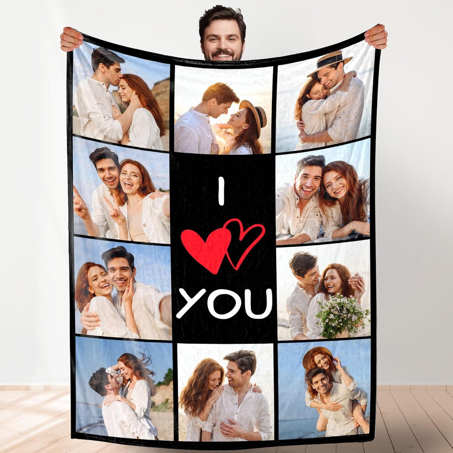 StellarStyle Custom Photo Blanket Personalized Boyfriend Girlfriend