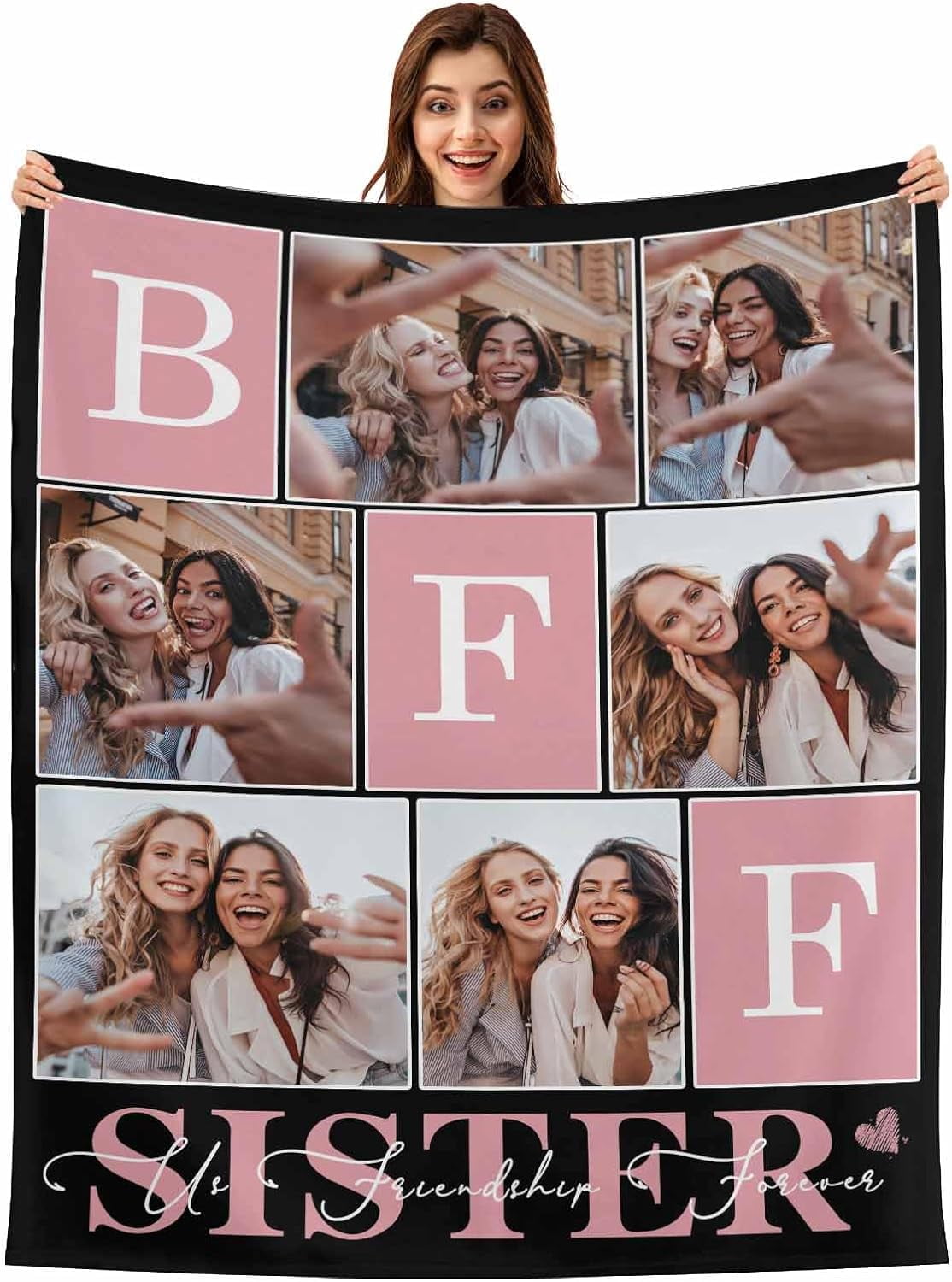 StellarStyle Custom Photo Blanket from Friends, Personalized Best