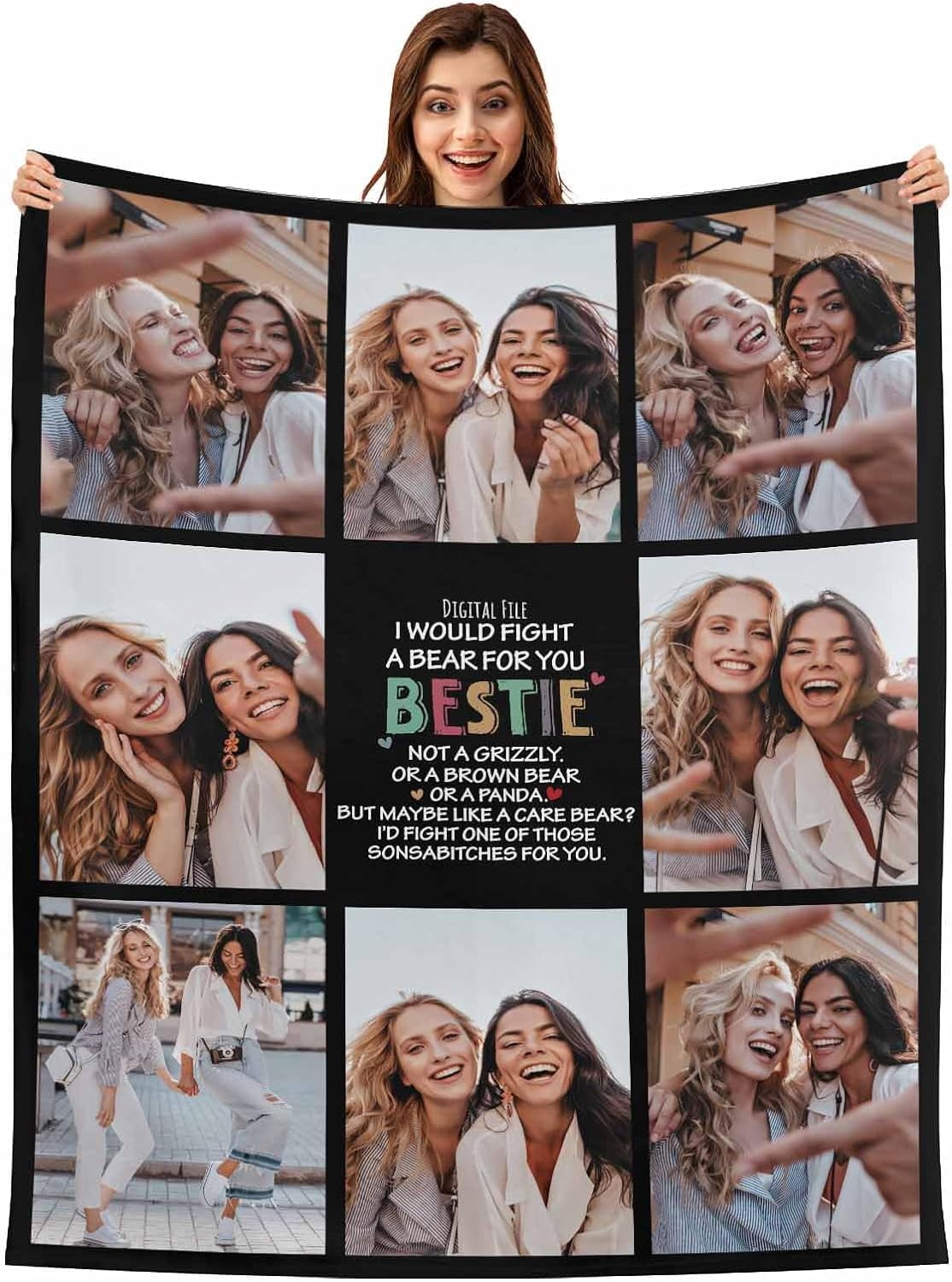 StellarStyle Custom Photo Blanket from Friends, Personalized Best