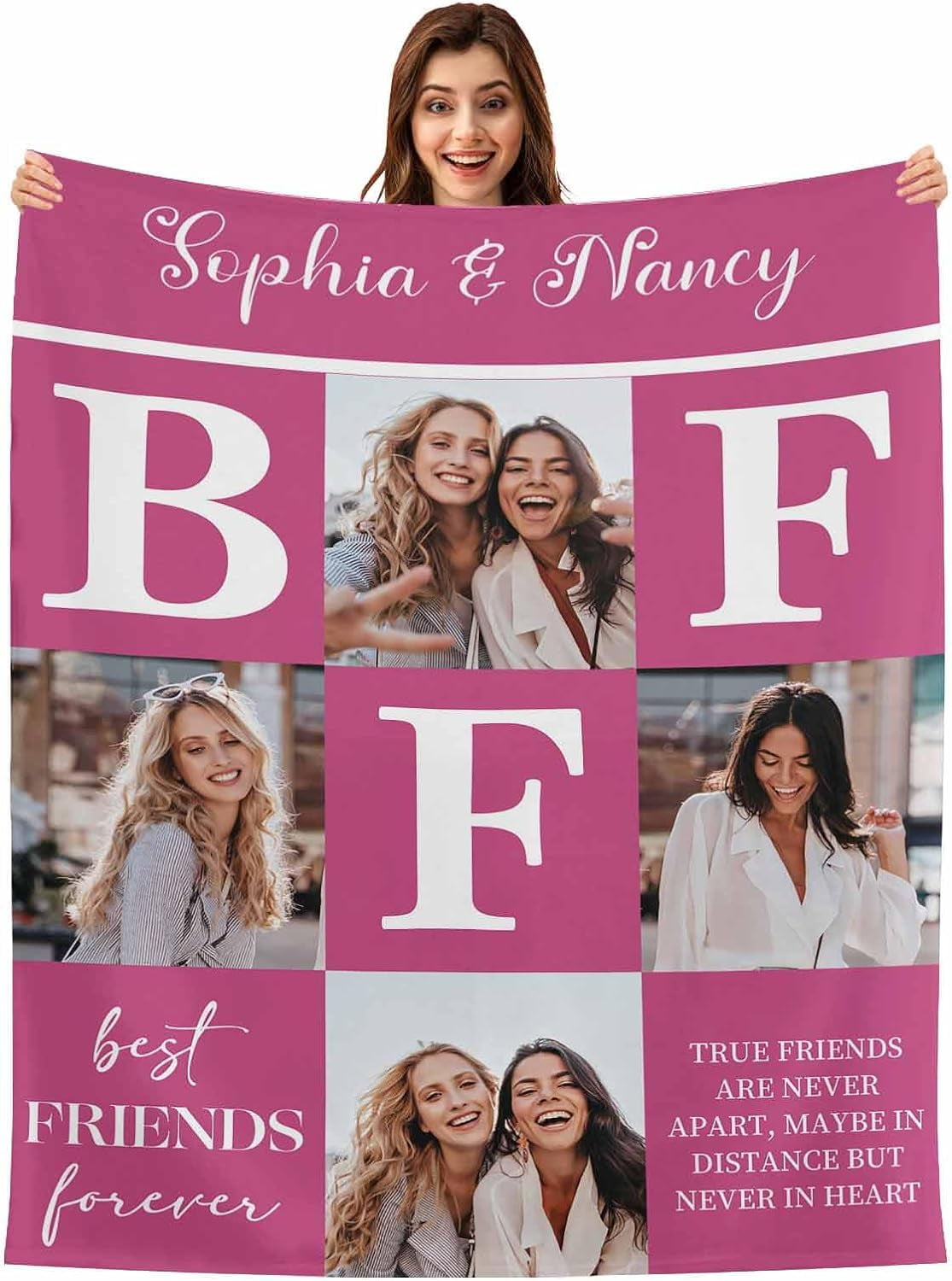 StellarStyle Custom Photo Blanket from Friends, Personalized Best