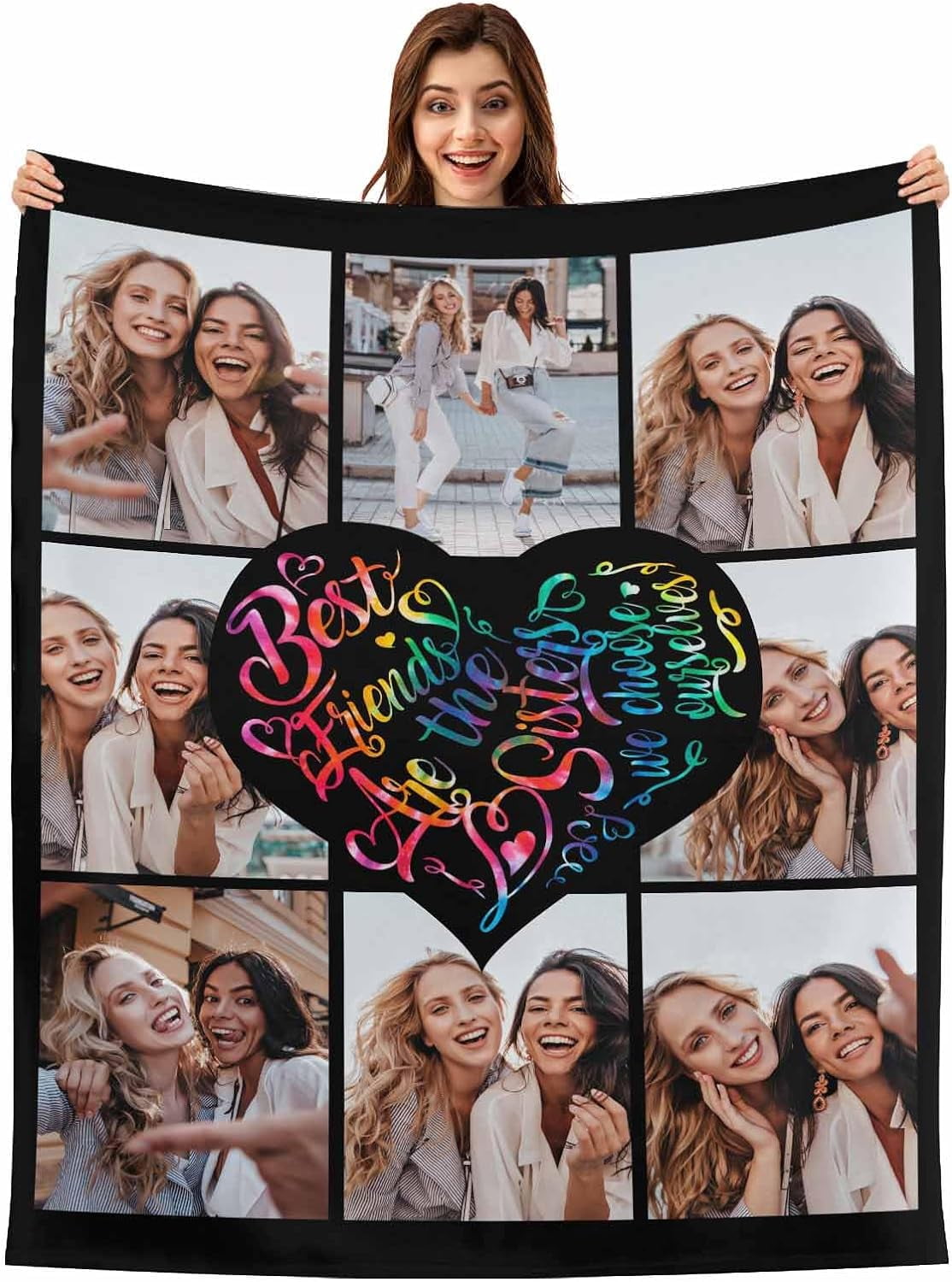 StellarStyle Custom Photo Blanket from Friends, Personalized Best