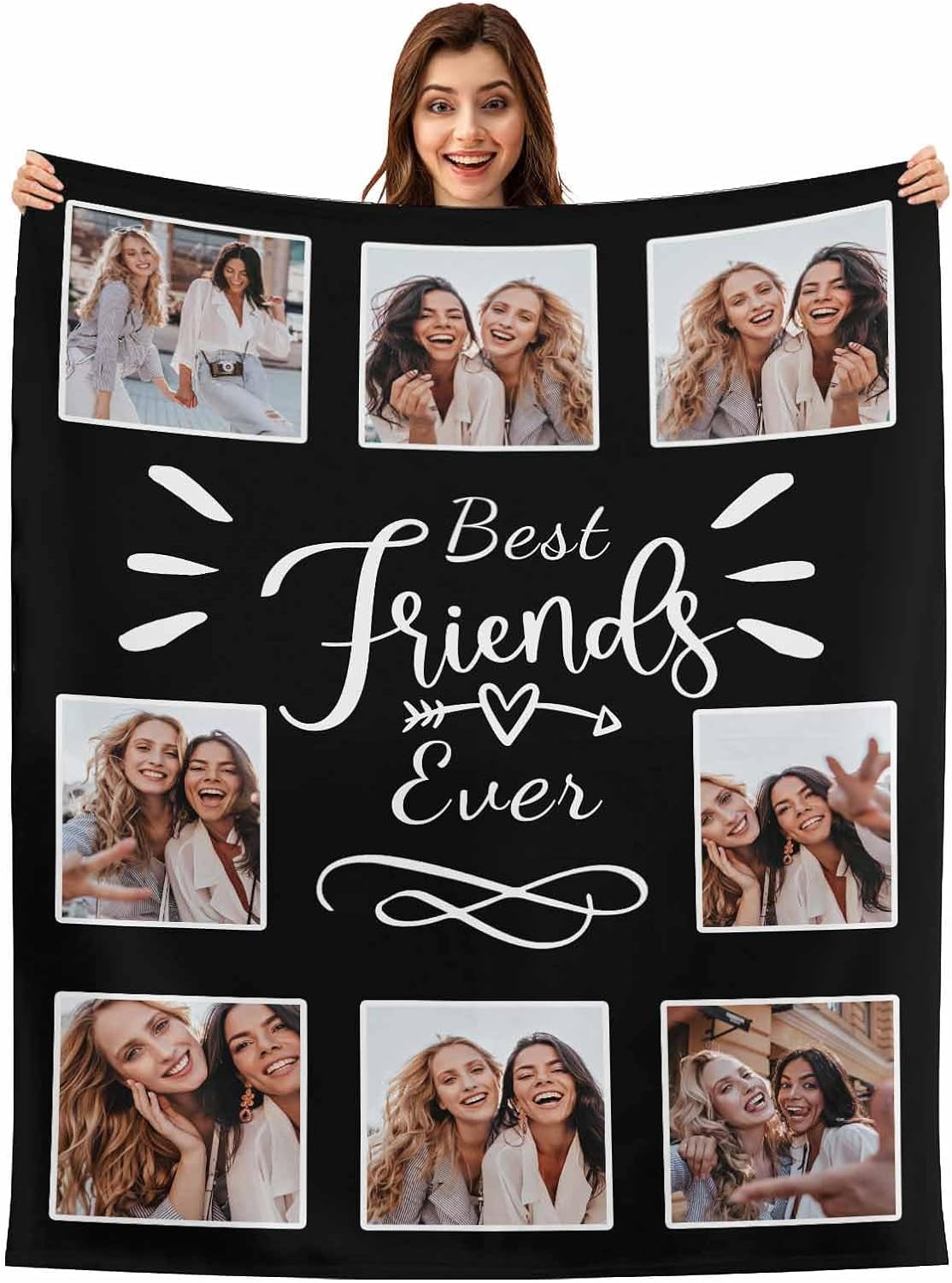 StellarStyle Custom Photo Blanket from Friends, Personalized Best