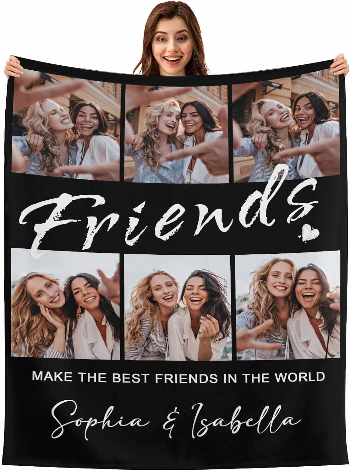 StellarStyle Custom Photo Blanket from Friends, Personalized Best