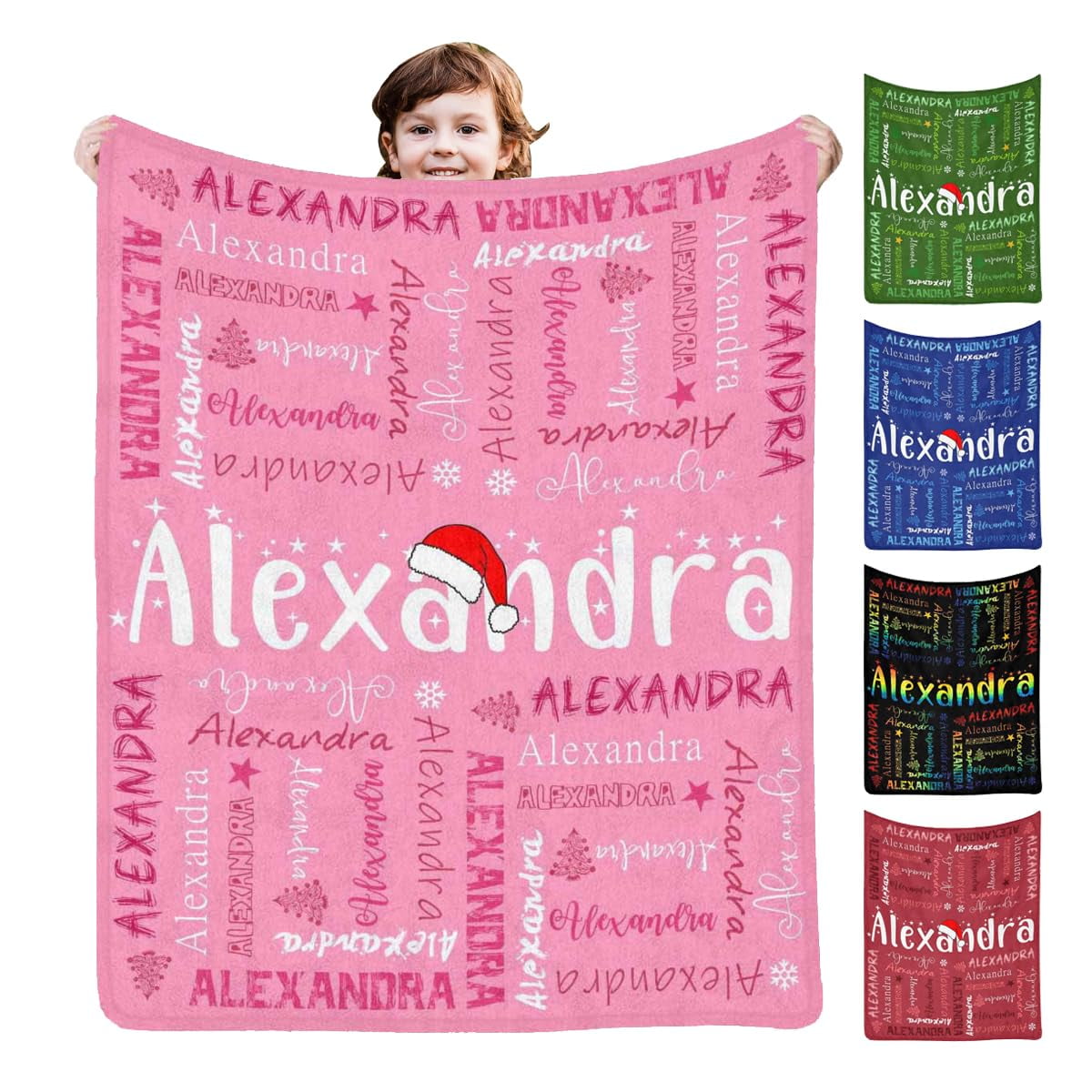 StellarStyle Personalized Name Blanket for Kids Children, Customized