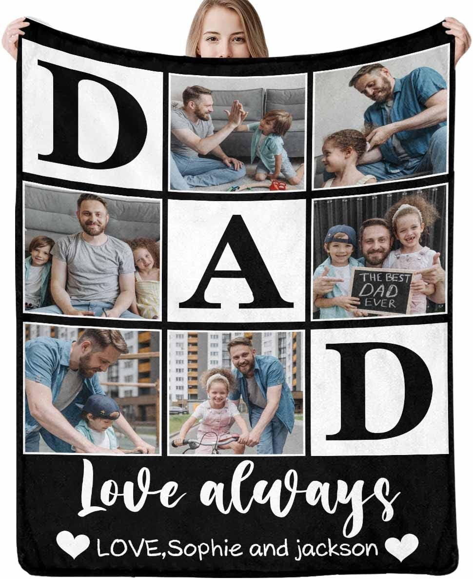 StellarStyle Ships Next Day, Custom Blanket with Photos Made in USA