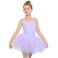 thumbnail image 1 of Stelle Camisole Ballet Leotard Tutu Sleeveless Skirted Classic Ballerina Dance Dresses Outfit for Girls,Lavender,6-7 Years, 1 of 9