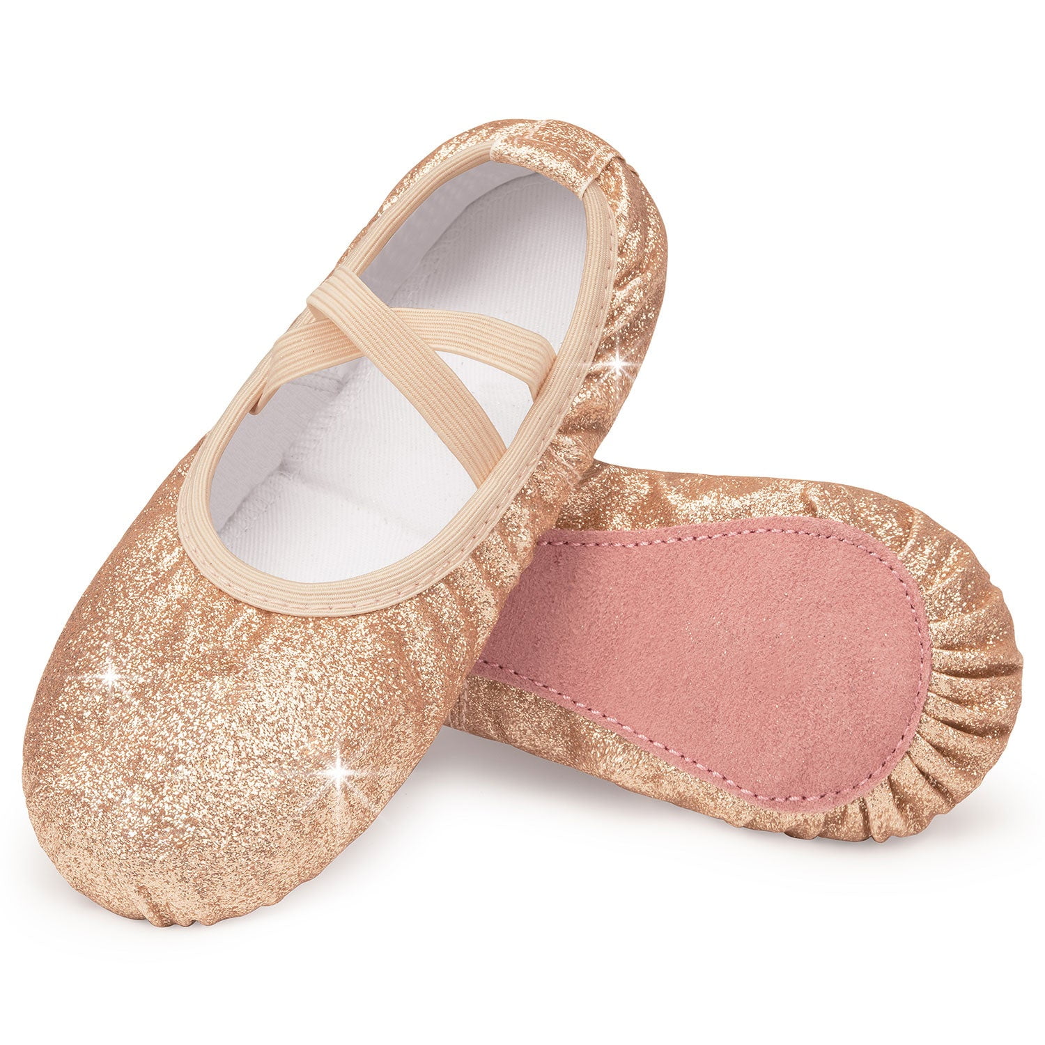 Stelle Girl's Glitter Ballet Shoes - Walmart Business Supplies