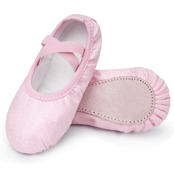 Stelle Girl's Glitter Ballet Shoes