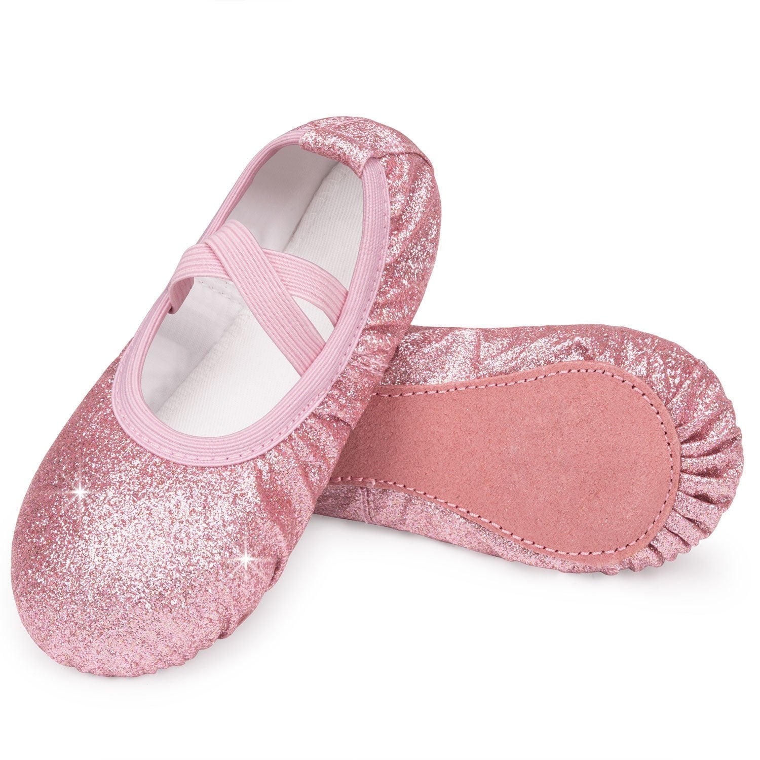 Stelle Girl's Glitter Ballet Shoes - Walmart Business Supplies