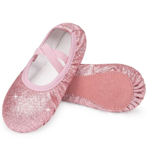 Stelle Girl's Glitter Ballet Shoes