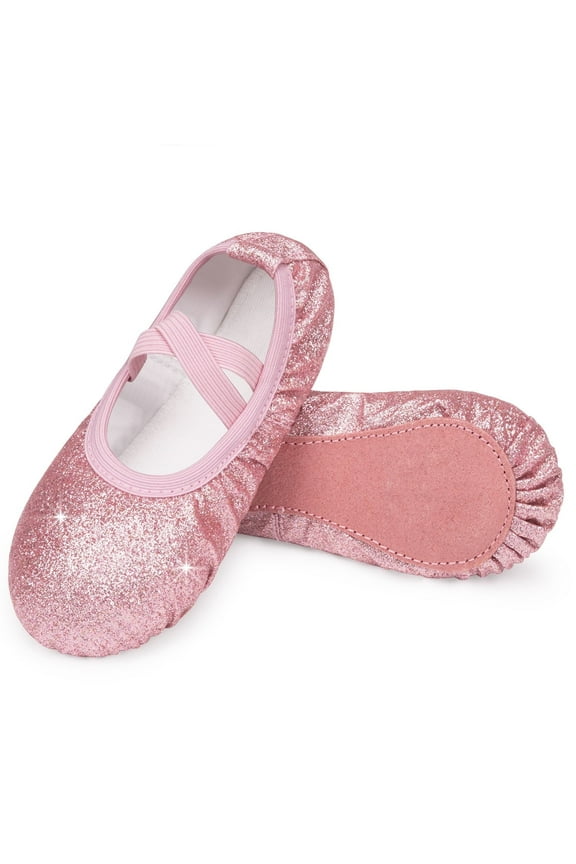 Girl's Glitter Ballet Shoes